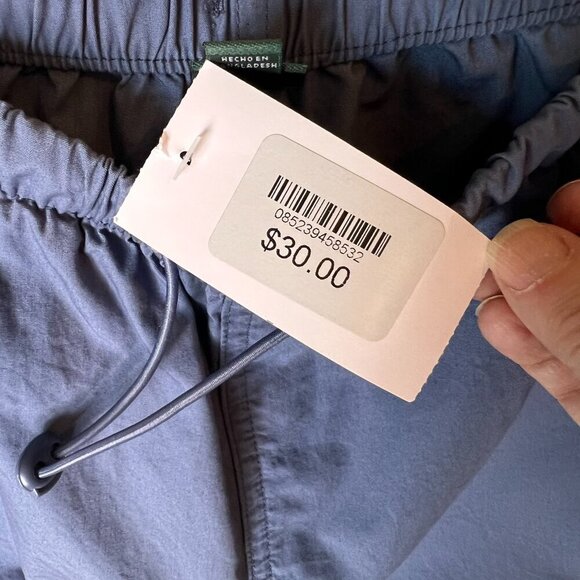 Wild Fable Pants Womens Size XXS Periwinkle Cargo Parachute Elastic Waist Cotton - Picture 13 of 16